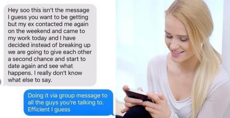 Woman Breaks Up With All The Guys She’s Been Seeing Via Group Text