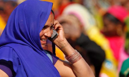 Indian Woman MobileIndian Woman Mobile