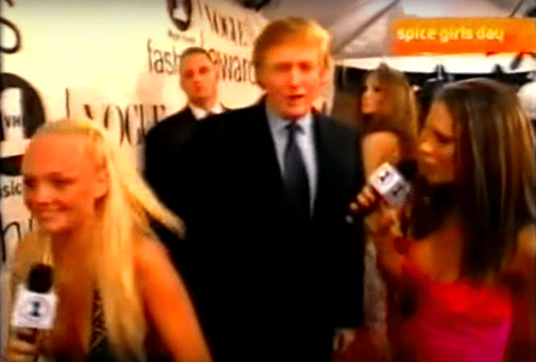 Uncovered Footage Shows Donald Trump Perving HARD On Emma Bunton In Front Of Melania