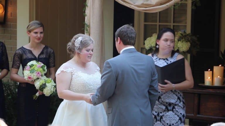 Wedding Minister Projectile Voms All Over Couple Saying Their Vows (VIDEO)