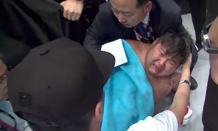 MMA fighter ouch