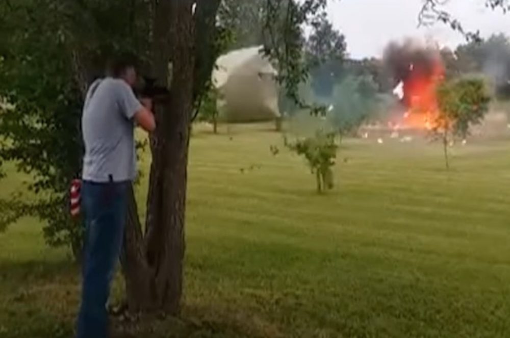 Redneck Shooting Fridge