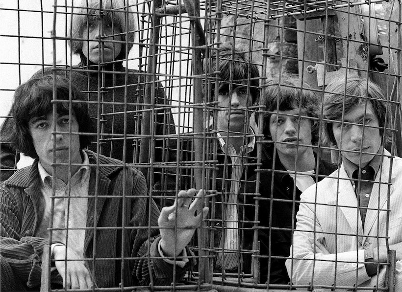 The Rolling Stones Caged Ormond Yard London 1965