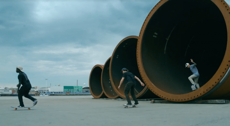 Skaters Gain Entry To A Wind Turbine Factory And The Results Are Incredible (VIDEO)