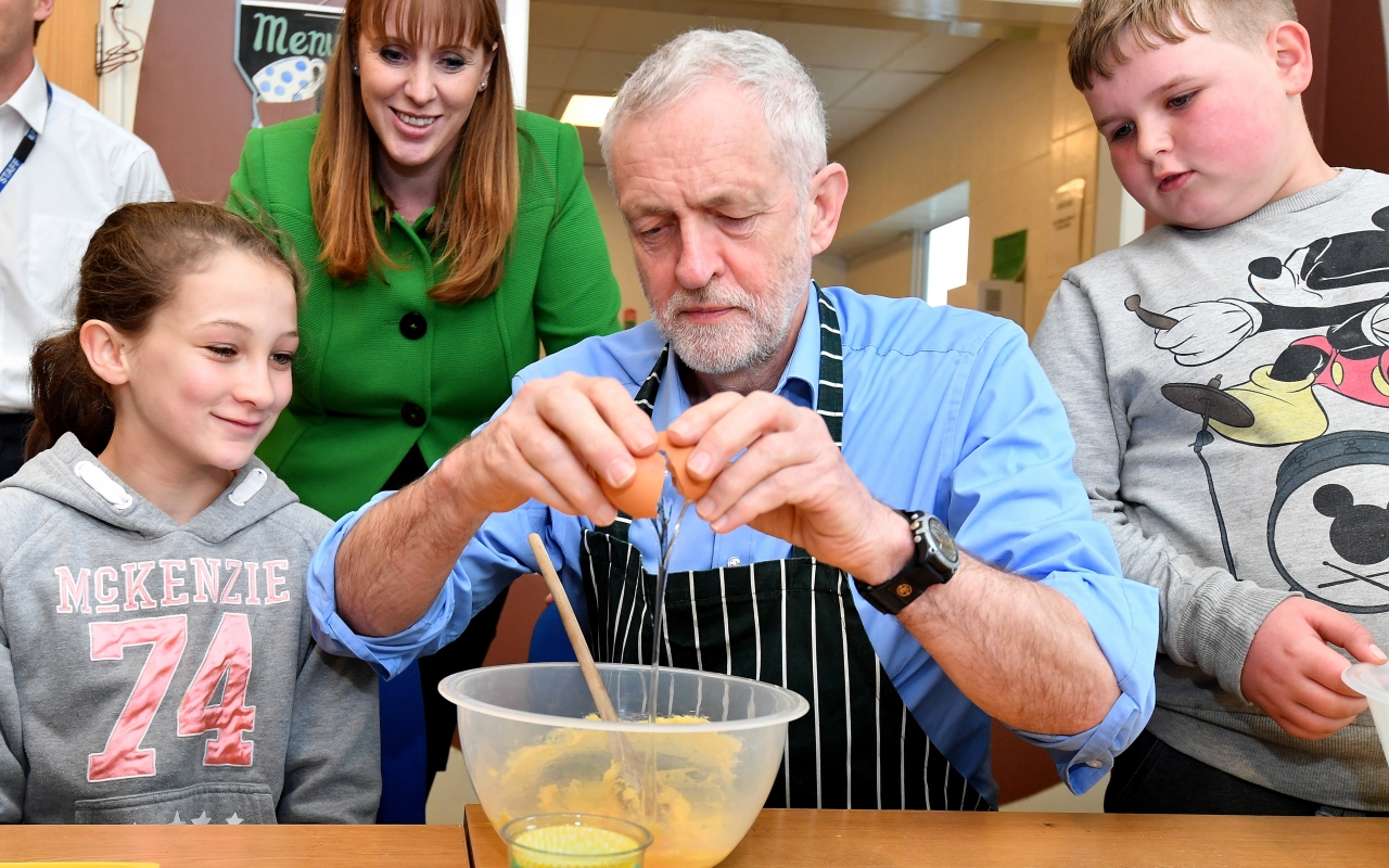 corbyn breaking eggs