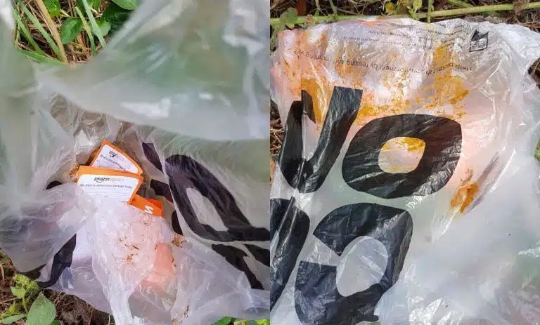 Amazon Delivery Man Pooped In Customer’s Drive Then Used ‘You Were Out’ Cards To Wipe