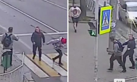 Russian hero takes on gang