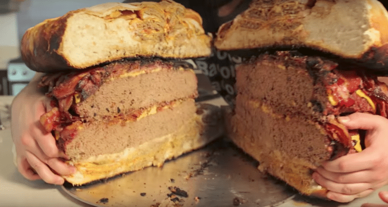 This Cheeseburger Made Out Of 84 Cheeseburgers Is Not Fit For Human Consumption