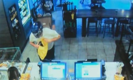 Starbucks Optimus Prime Robber