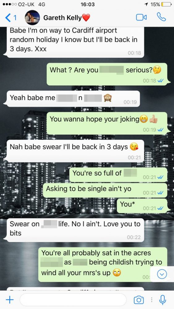 LAD GOES FOR QUICK PINT WITH PALS - THEN TEXTS GIRLFRIEND TO INFORM HE IS ON WAY TO IBIZA