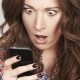 Woman shocked phone