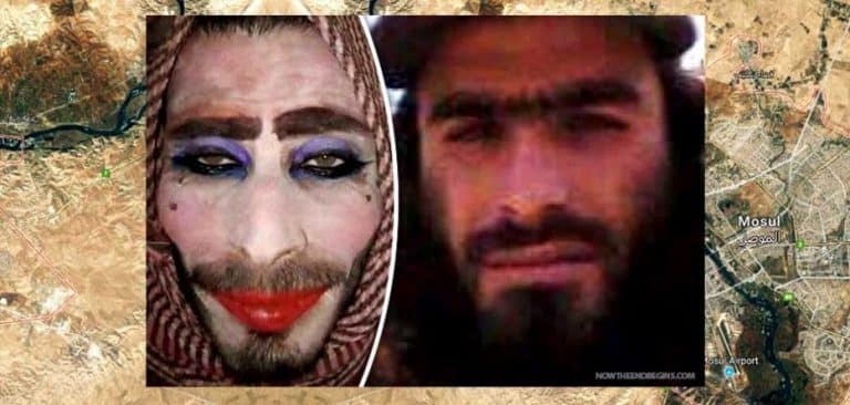 Cross-Dressing ISIS Terrorists Caught On Camera Trying To Flee Mosul Dressed as Women