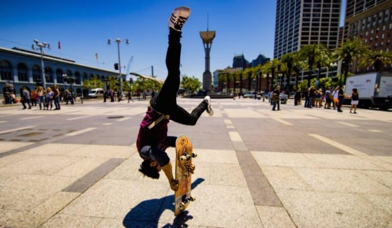 Pro Skater Redefines The Sport By Combining Skateboarding And Parkour Training