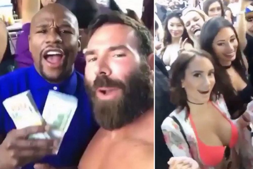 Dan Bilzerian parties Mayweather