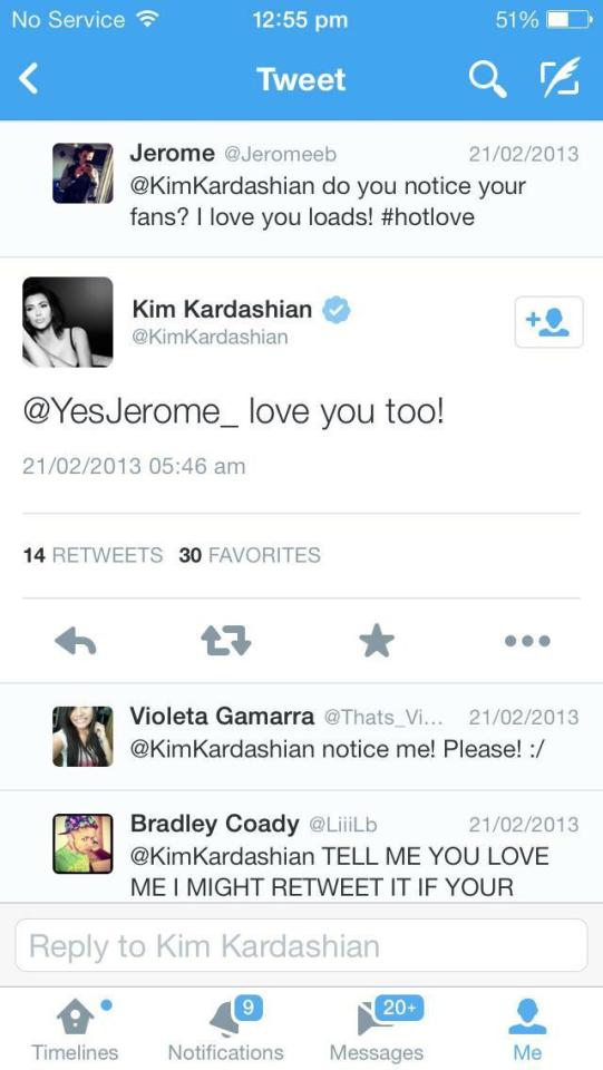 Kim Kardashian tweet