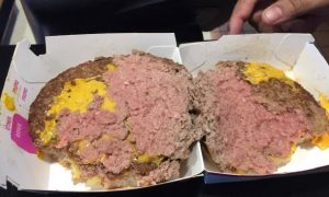 Raw burger