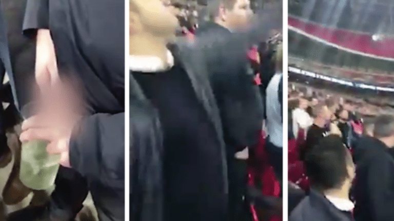 Spurs Fan Urinates West Ham