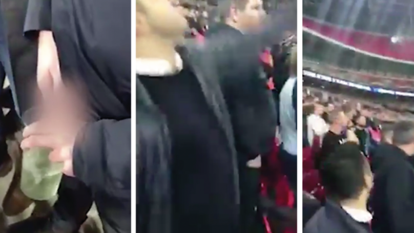 Spurs Fan Urinates West Ham