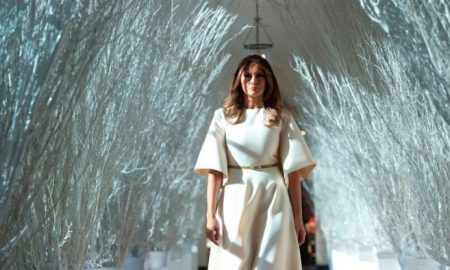 Melania White Crhistmas