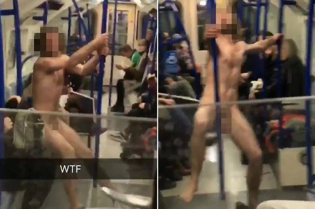 Naked Man Victoria Line