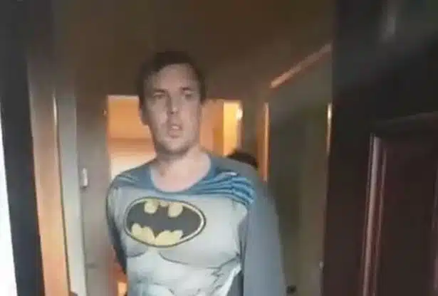 Man Dressed In Batman Pyjamas Confronted By Paedophile Hunters