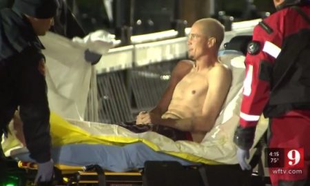 A Man Got Stranded On A Fountain After Taking A Ton Of Molly And Stealing A Swan Boat