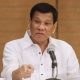 Philippine President Rodrigo Duterte ges