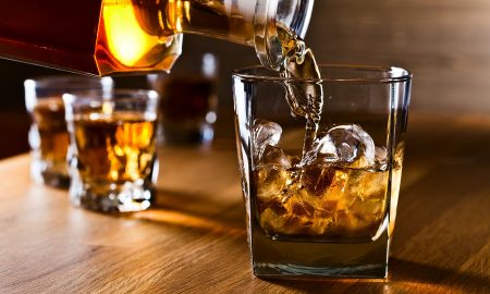 whiskey and natural ice