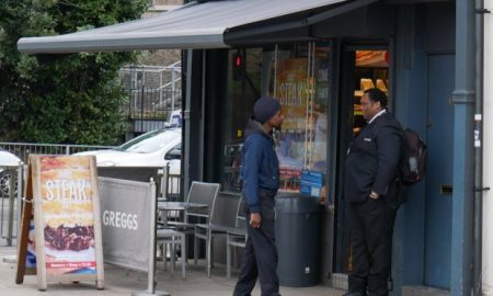 Greggs hires bouncer