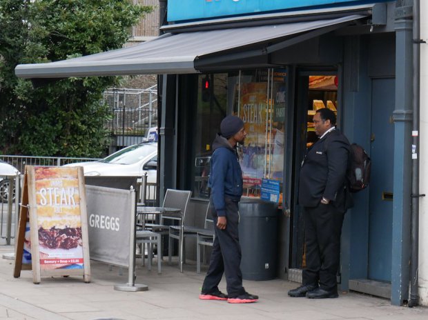 Greggs hires bouncer