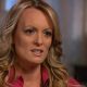 Stormy Daniels is interviewed by Anderson Cooper of CBS News' 60 Minutes program