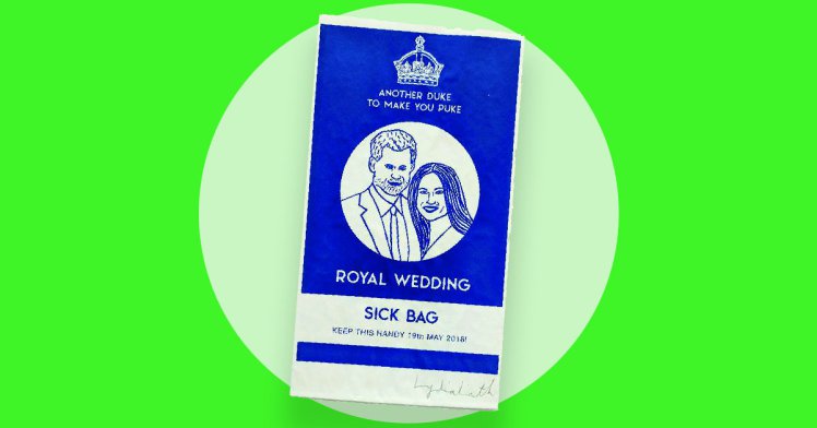 Royal Wedding Sick Bag