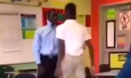 Teacher Slams Student