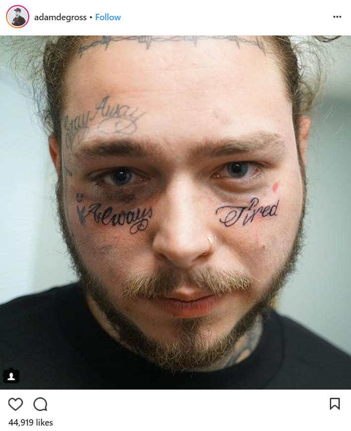 Postt Malone Tattoo