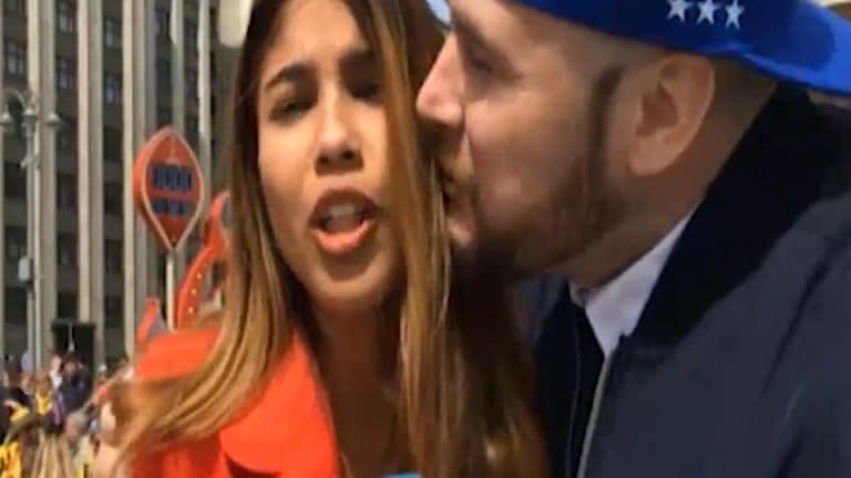 Female World Cup Reporter Groped And Kissed During Live Broadcast