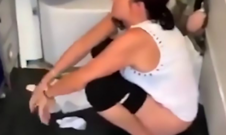 Woman Pees On Plane