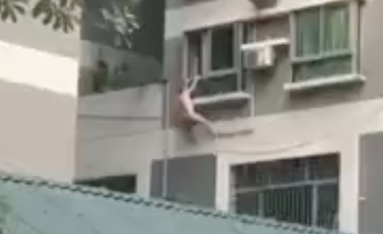 Hanging From Balcony