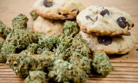 Chocolate chip cookies and pot