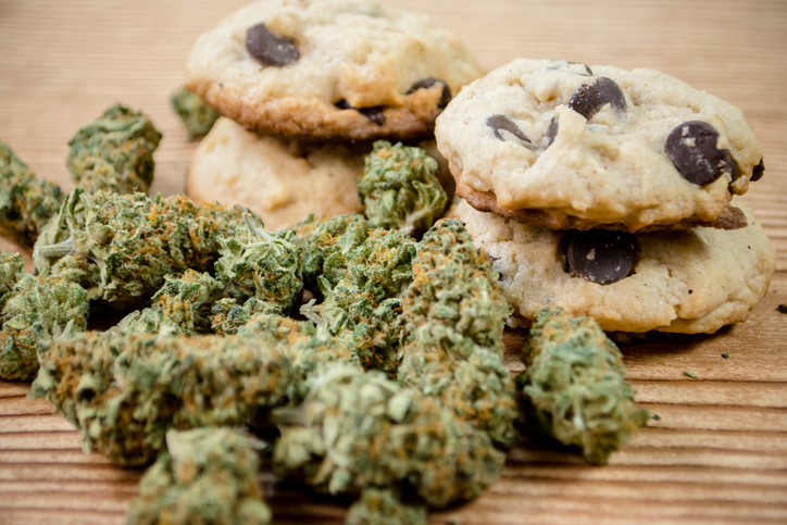 Chocolate chip cookies and pot