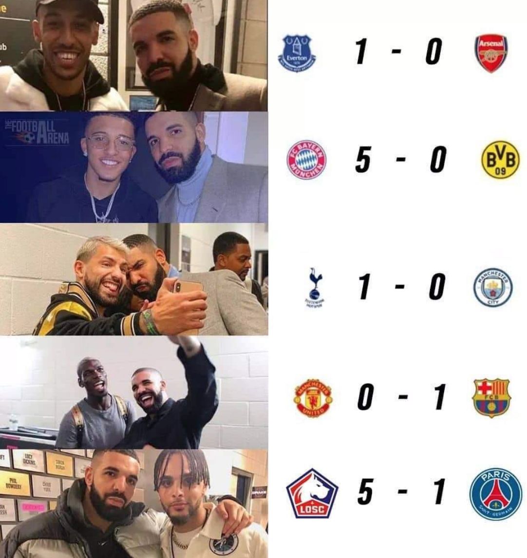 Roma Bans All Players From Taking Photos With Drake After ‘Drake Curse ...