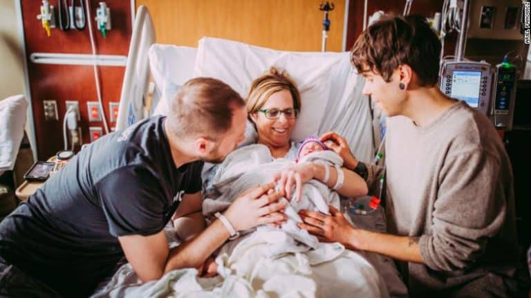 A Gay Couple Used Their Own Mother As A Surrogate To Give Birth To Their Child