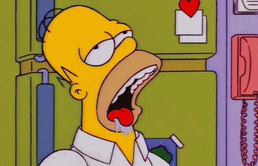 homer drooling
