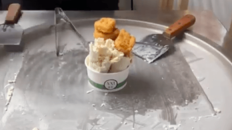 Chicken nugget ice cream