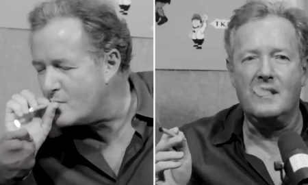 Piers Morgan smoking weed