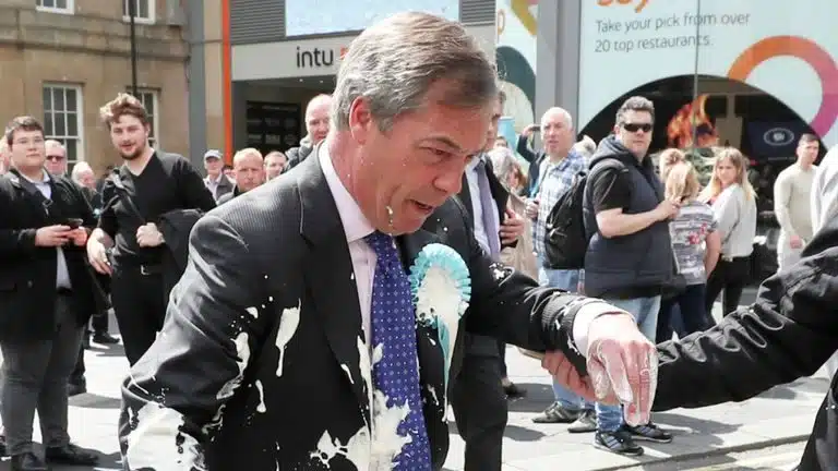 Nigel Farage’s Brexit Party Leading The Polls Following Milkshake Attack