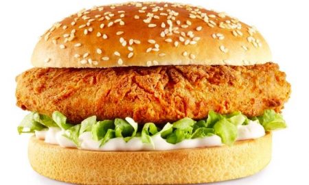 KFC vegan chicken burger