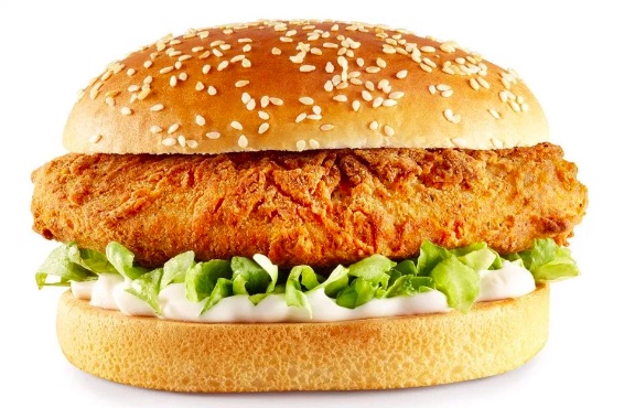 KFC vegan chicken burger