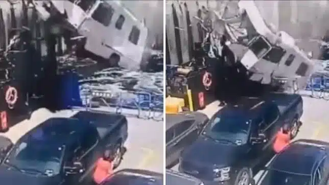 Unreal Moment An RV Flies Off Ramp And Lands On Ferry, Killing The Driver (VIDEO)