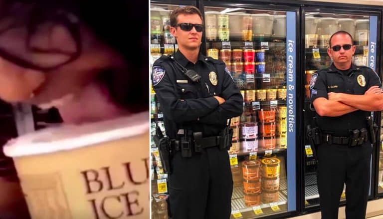 Police Are Now Guarding Ice Cream Aisles Due To Viral Ice Cream Lick Challenge