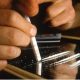 snorting cocaine